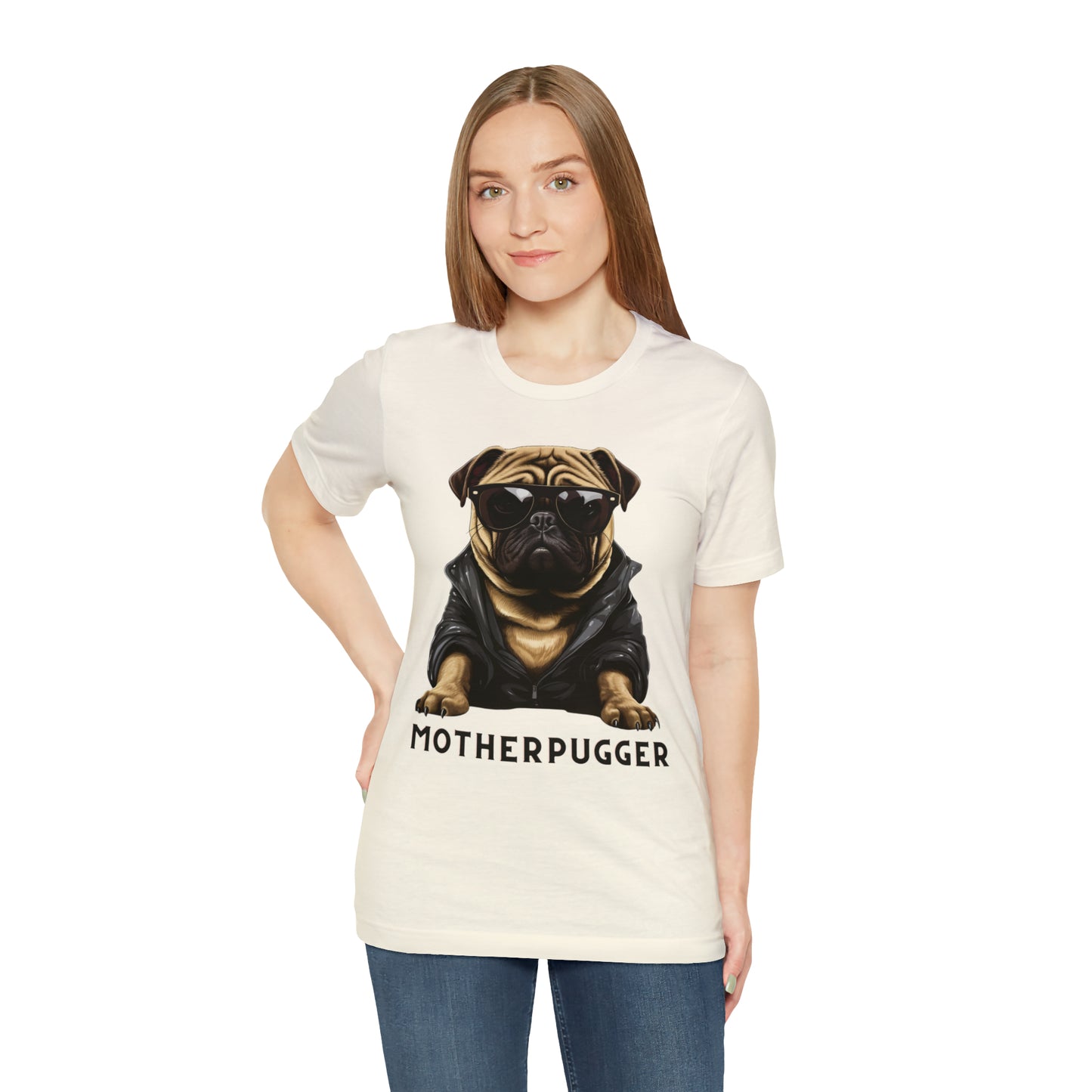 Unisex "MotherPugger" Funny Tee for Pug Lovers