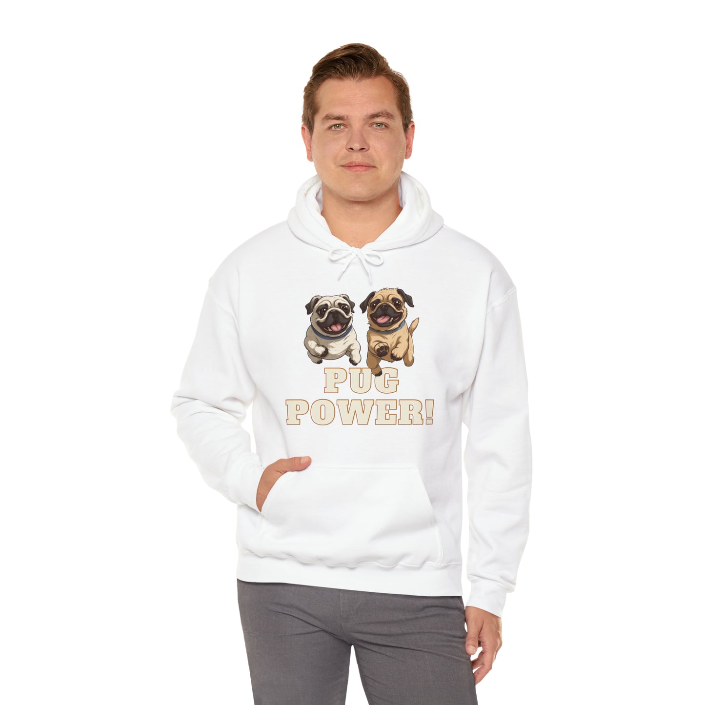 Unisex Cute Pug Power Sweatshirt!