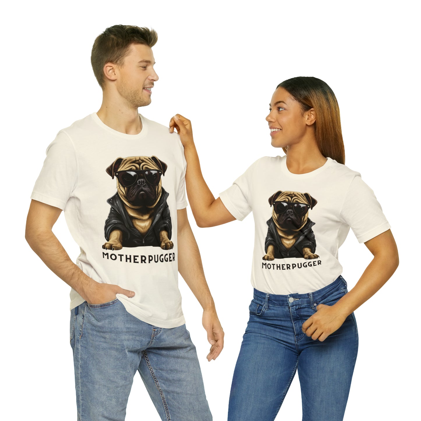 Unisex "MotherPugger" Funny Tee for Pug Lovers