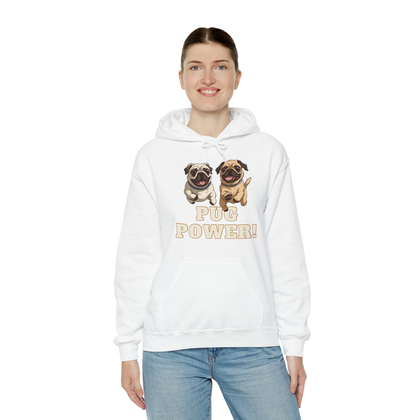 Unisex Cute Pug Power Sweatshirt!