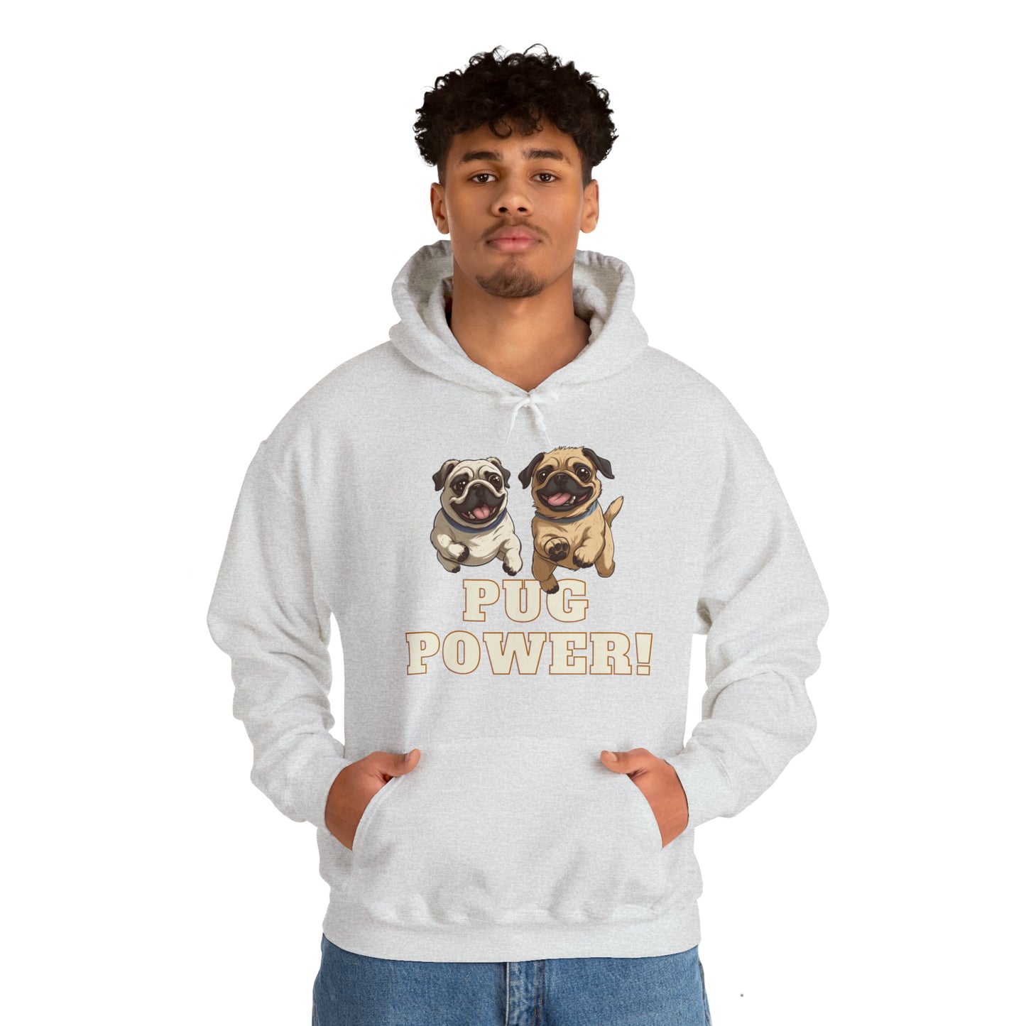 Unisex Cute Pug Power Sweatshirt!