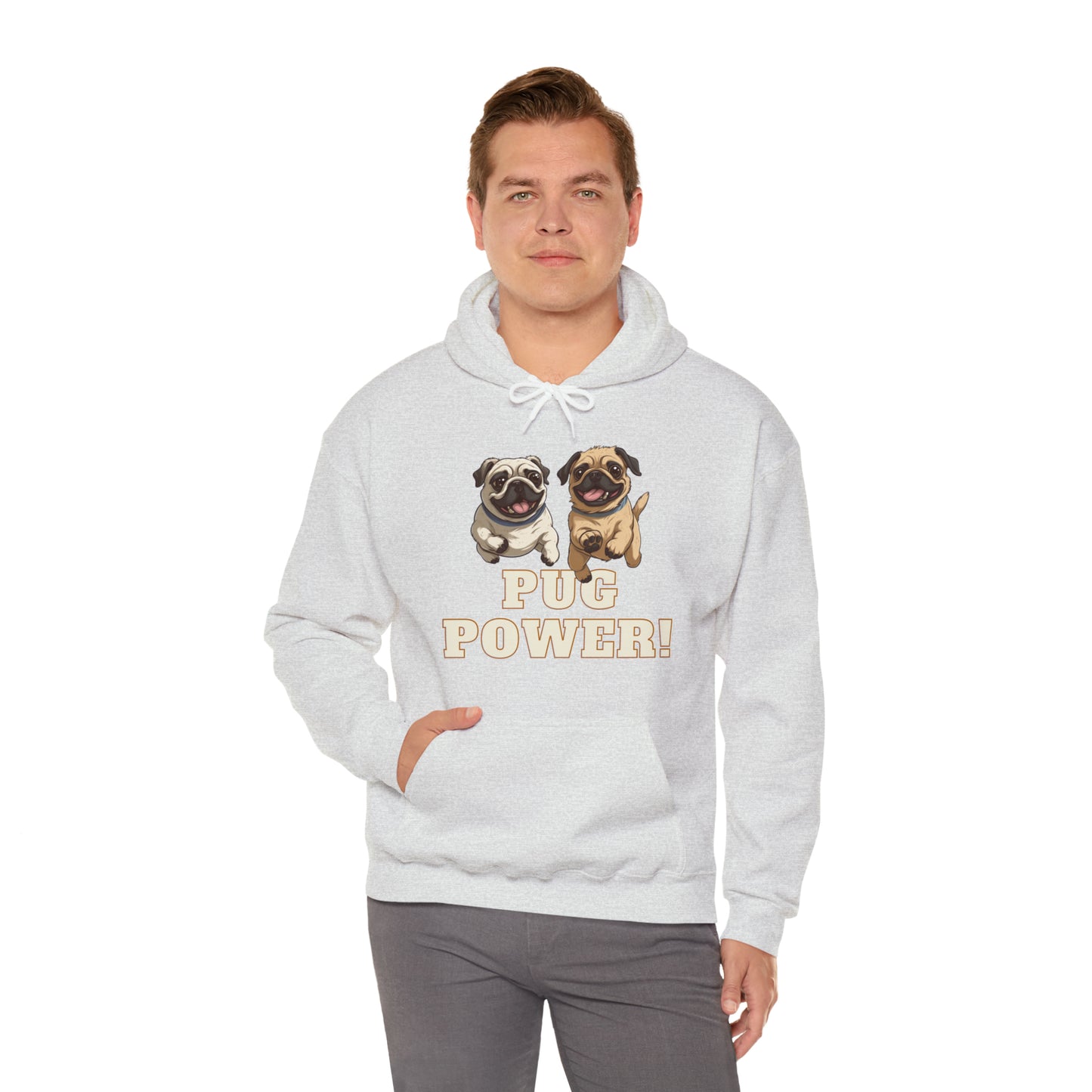 Unisex Cute Pug Power Sweatshirt!