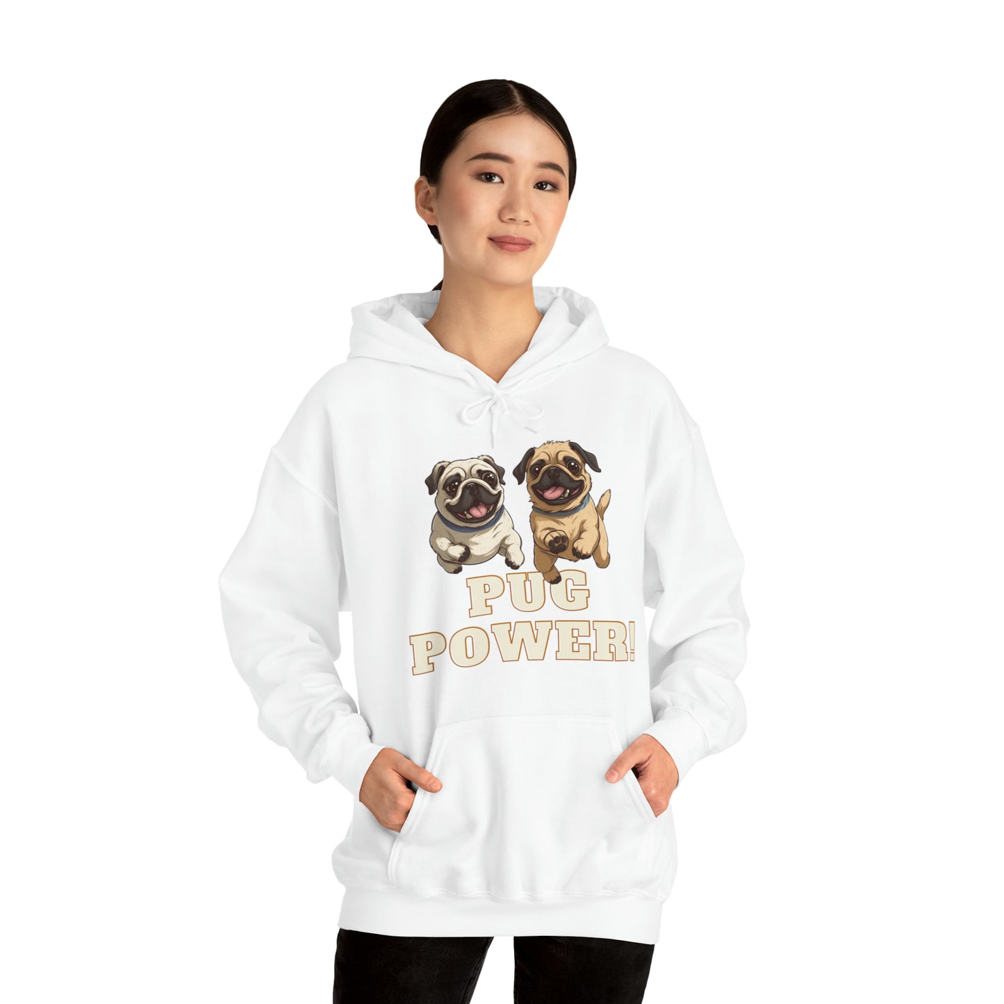 Unisex Cute Pug Power Sweatshirt!