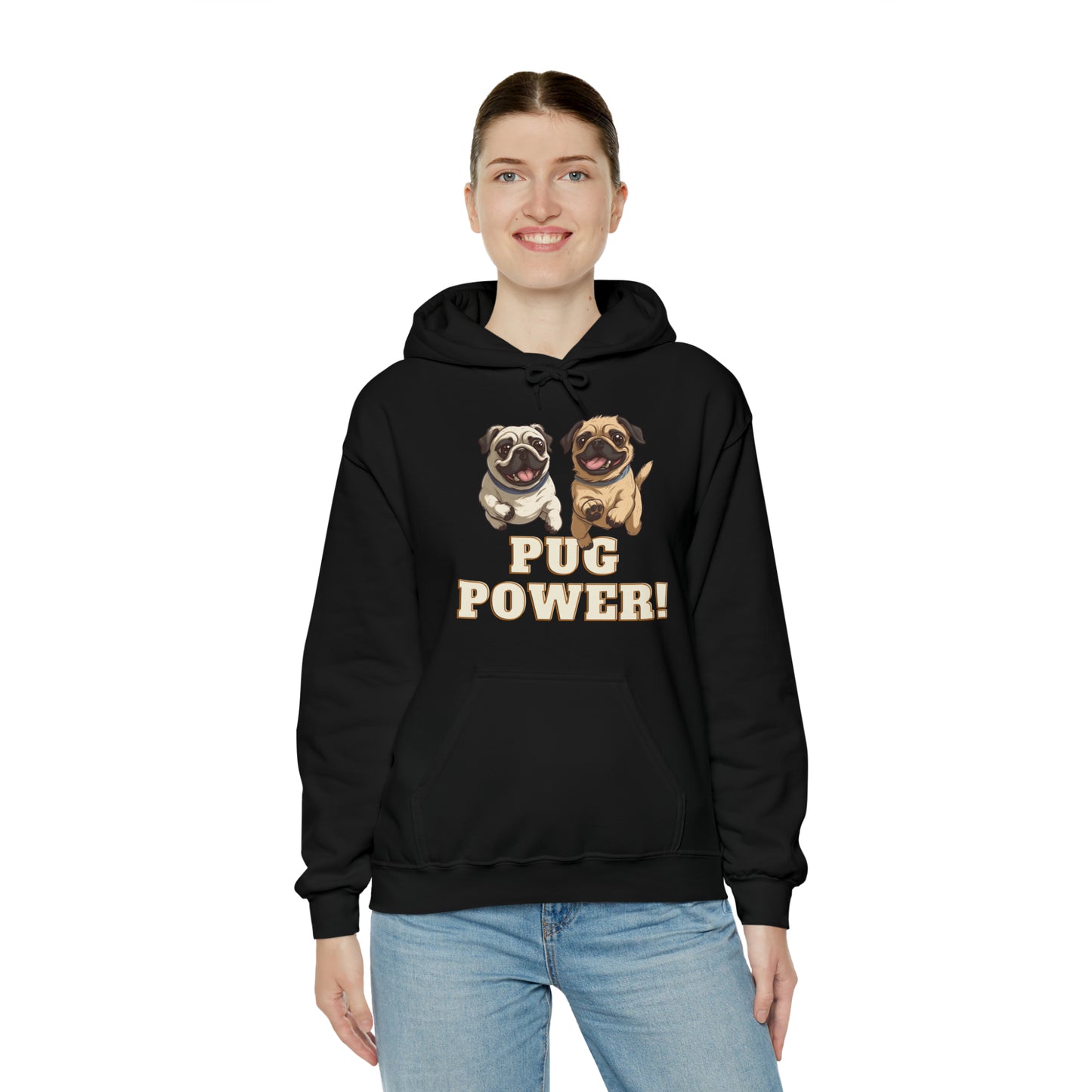 Unisex Cute Pug Power Sweatshirt!