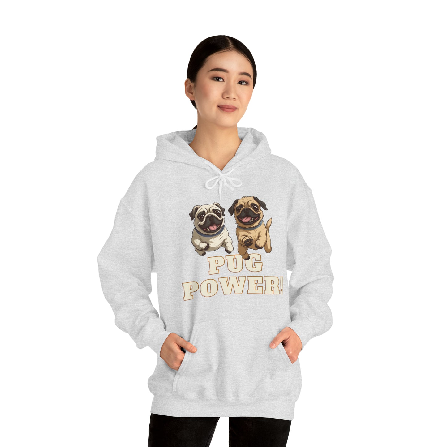 Unisex Cute Pug Power Sweatshirt!