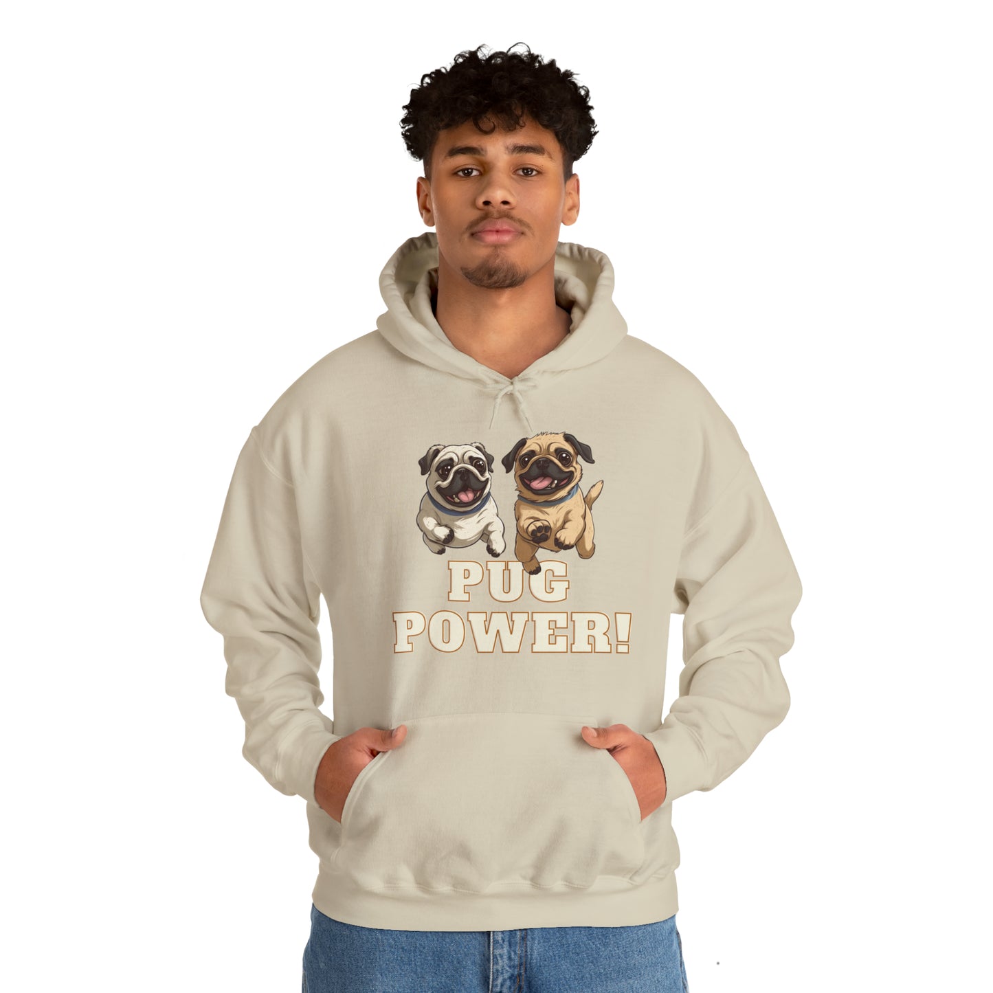 Unisex Cute Pug Power Sweatshirt!