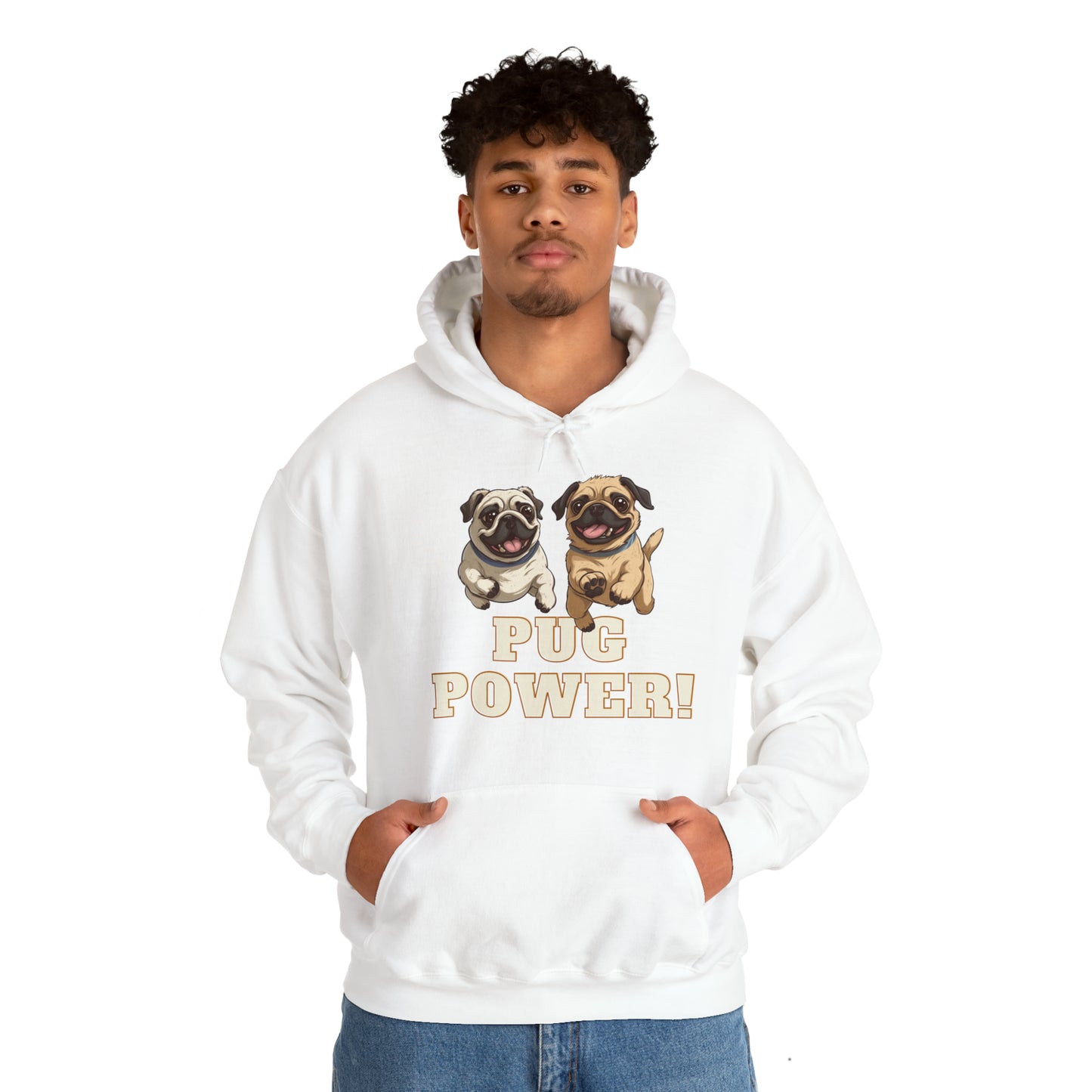 Unisex Cute Pug Power Sweatshirt!