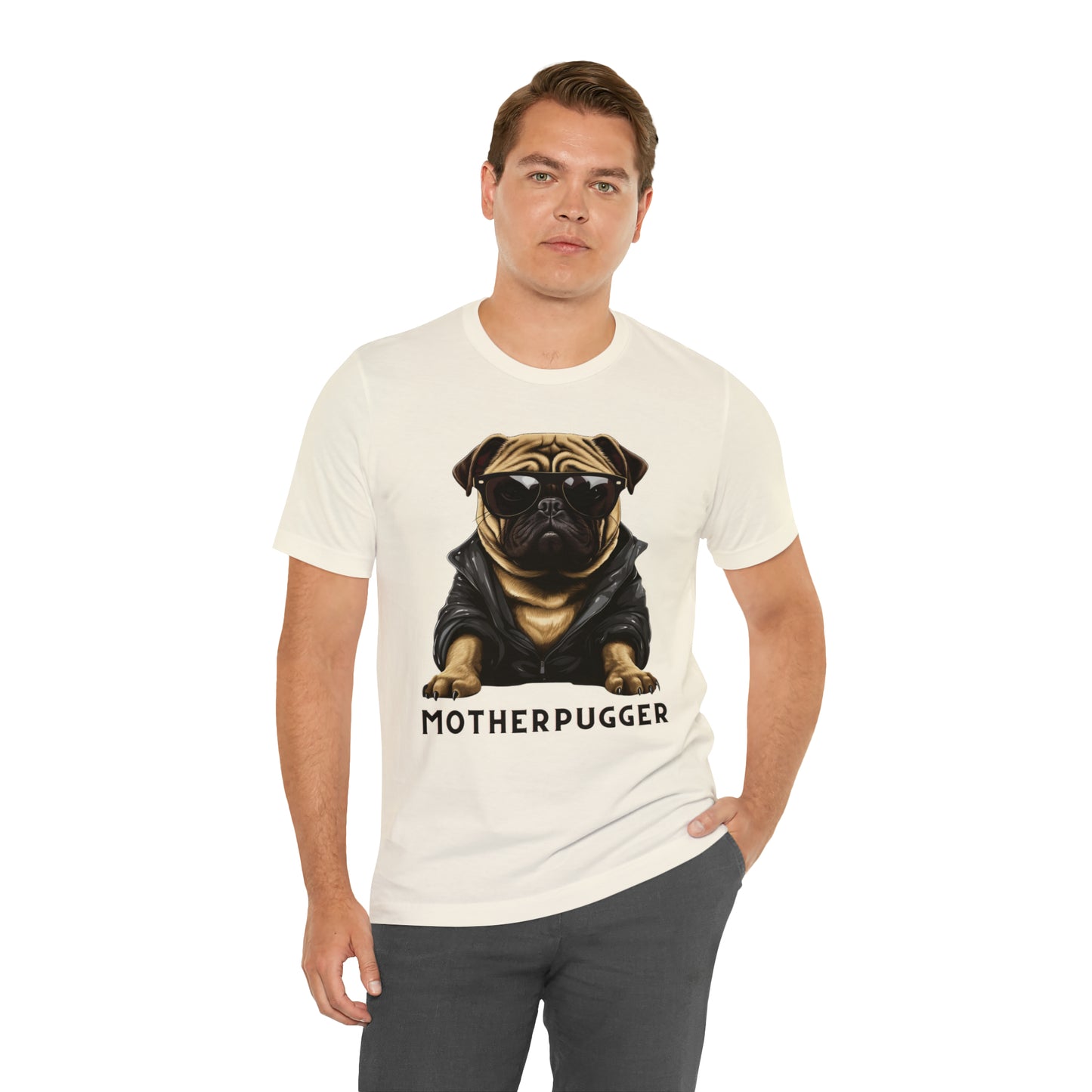 Unisex "MotherPugger" Funny Tee for Pug Lovers