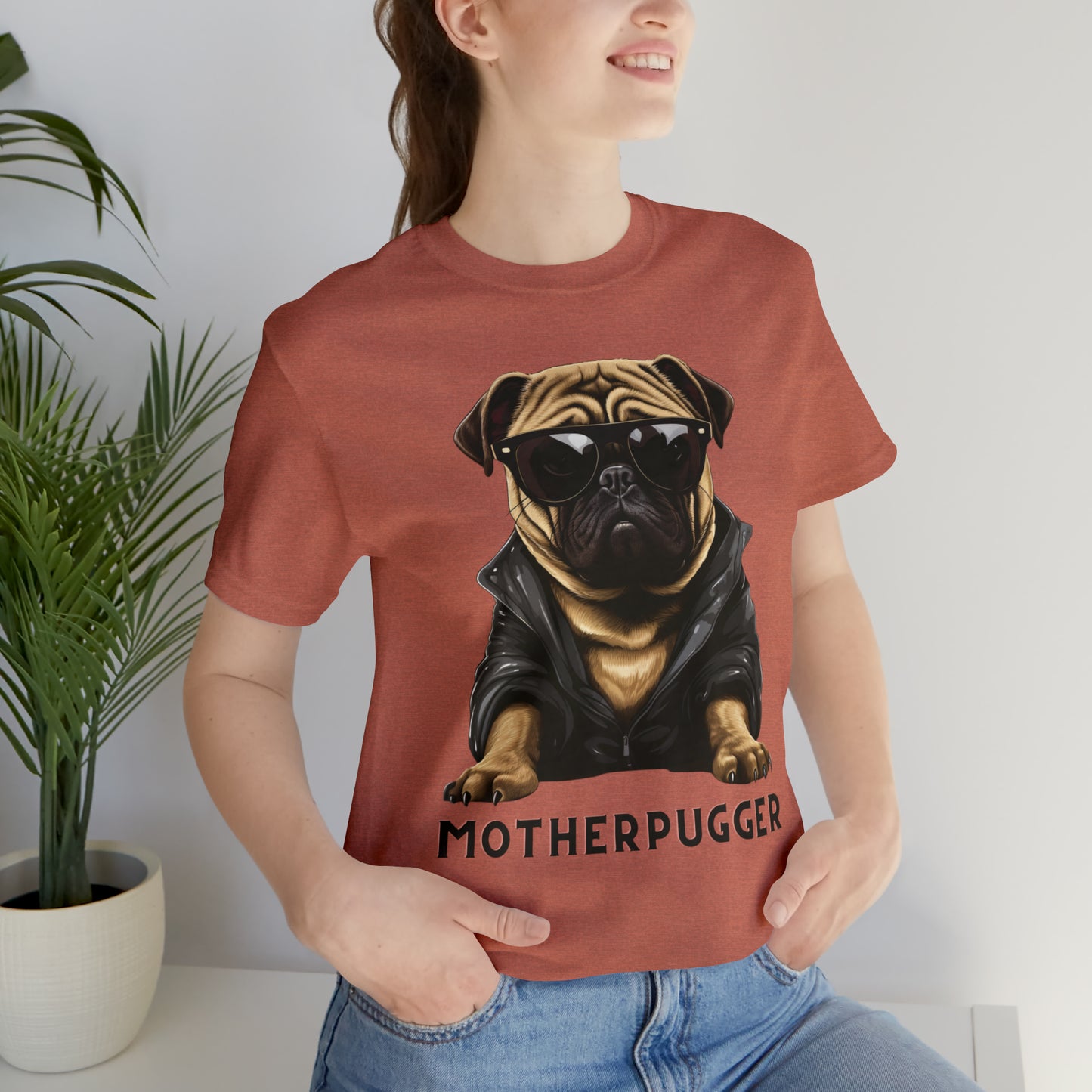 Unisex "MotherPugger" Funny Tee for Pug Lovers