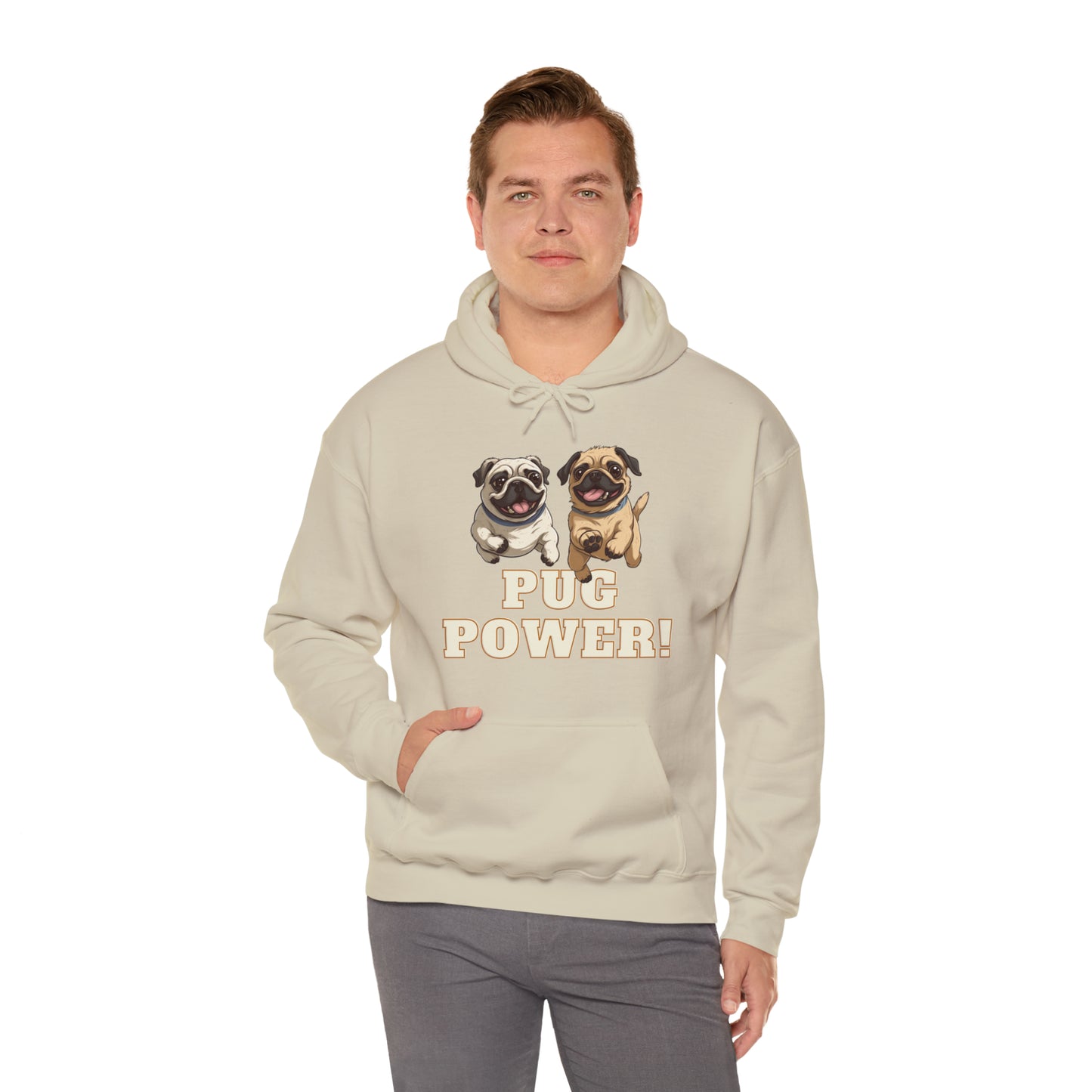 Unisex Cute Pug Power Sweatshirt!