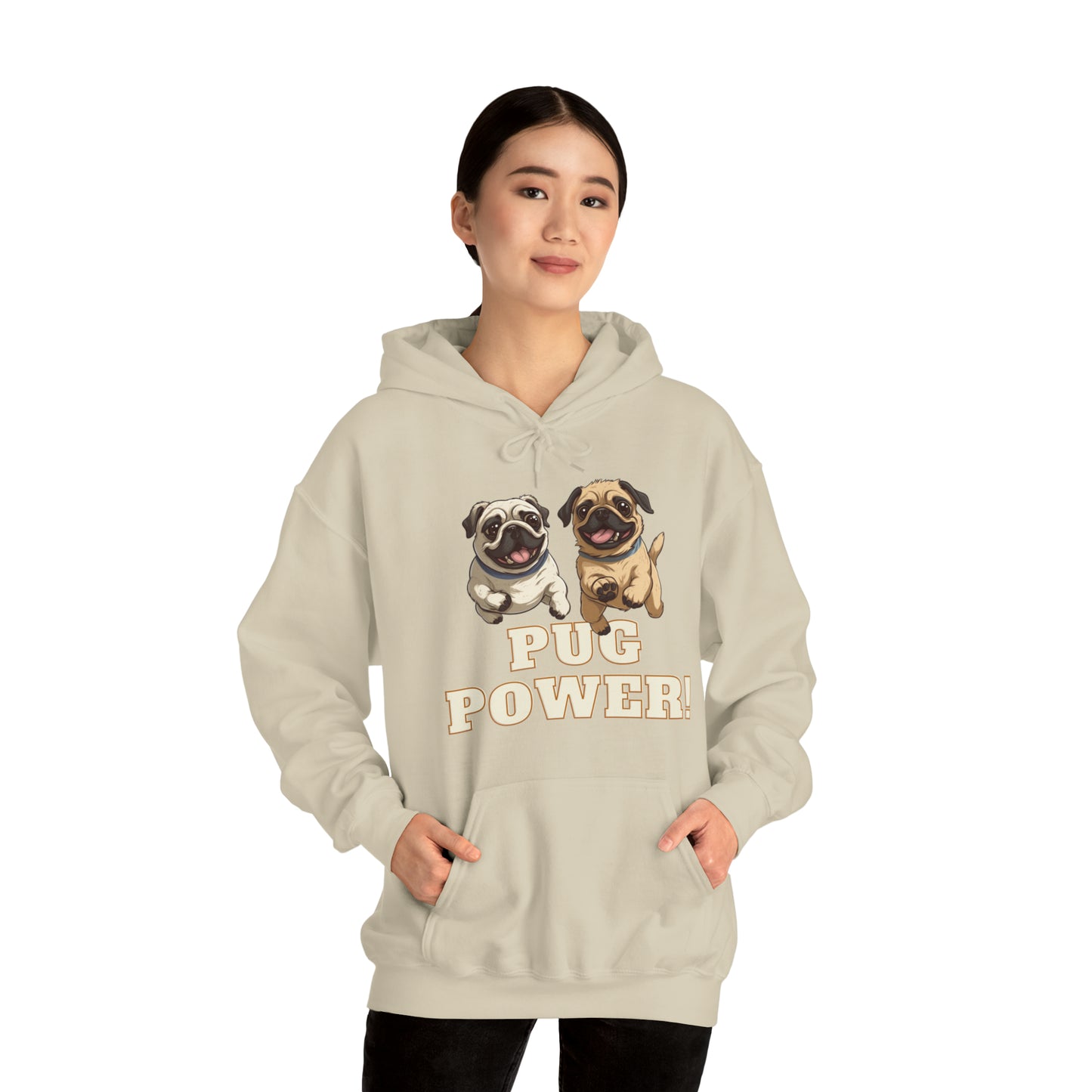 Unisex Cute Pug Power Sweatshirt!