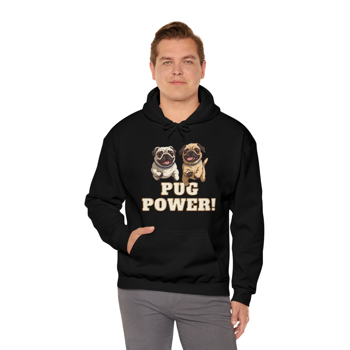 Unisex Cute Pug Power Sweatshirt!