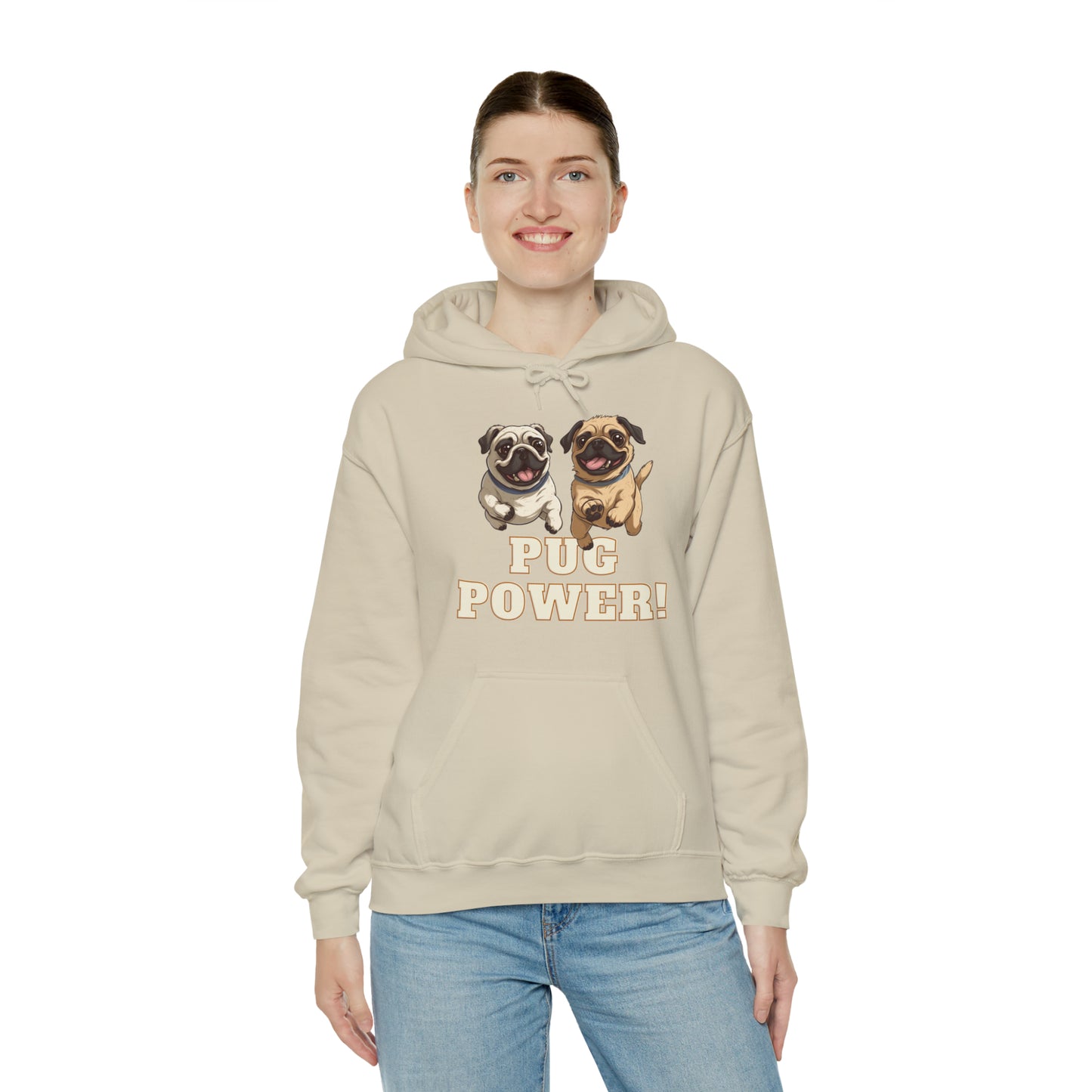 Unisex Cute Pug Power Sweatshirt!