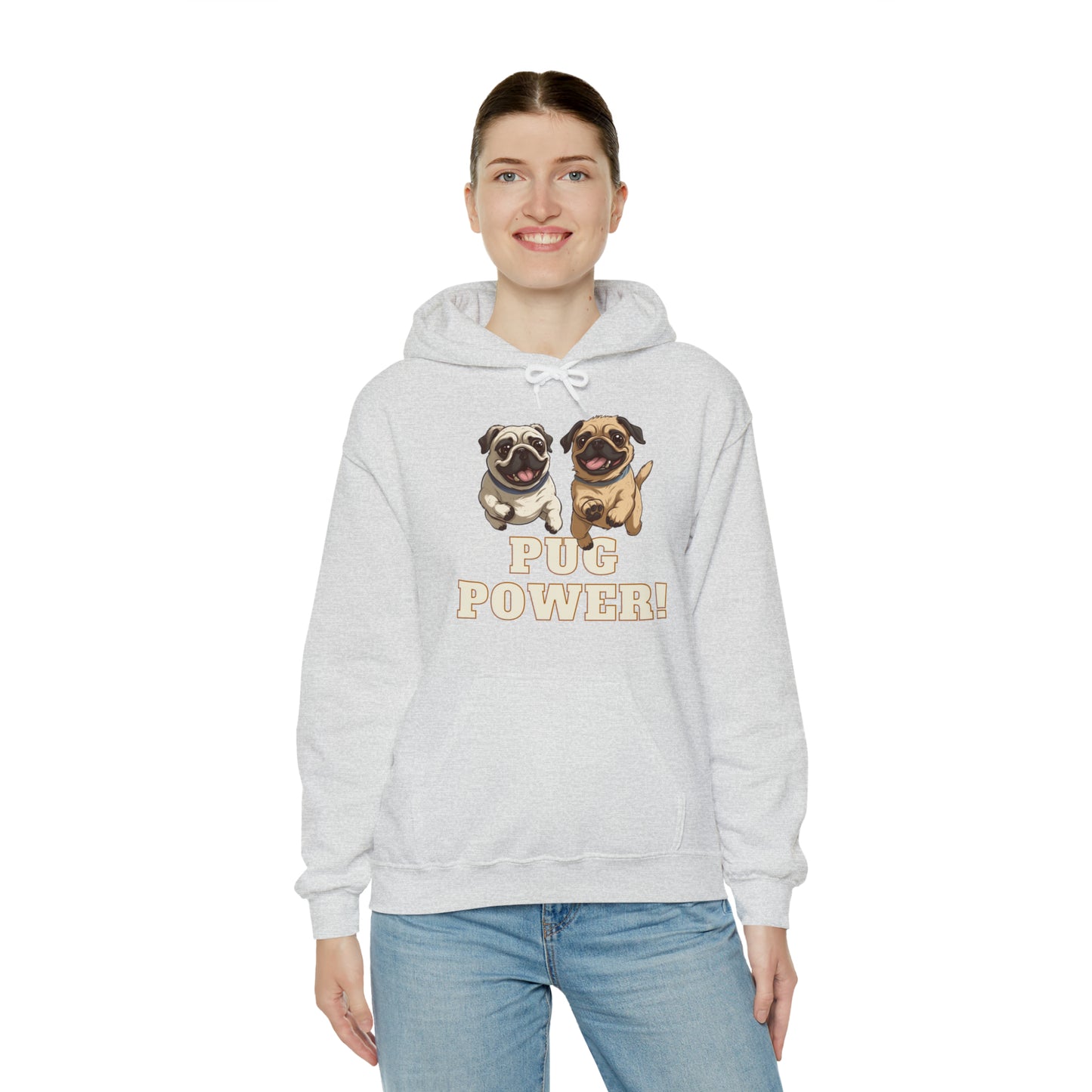 Unisex Cute Pug Power Sweatshirt!